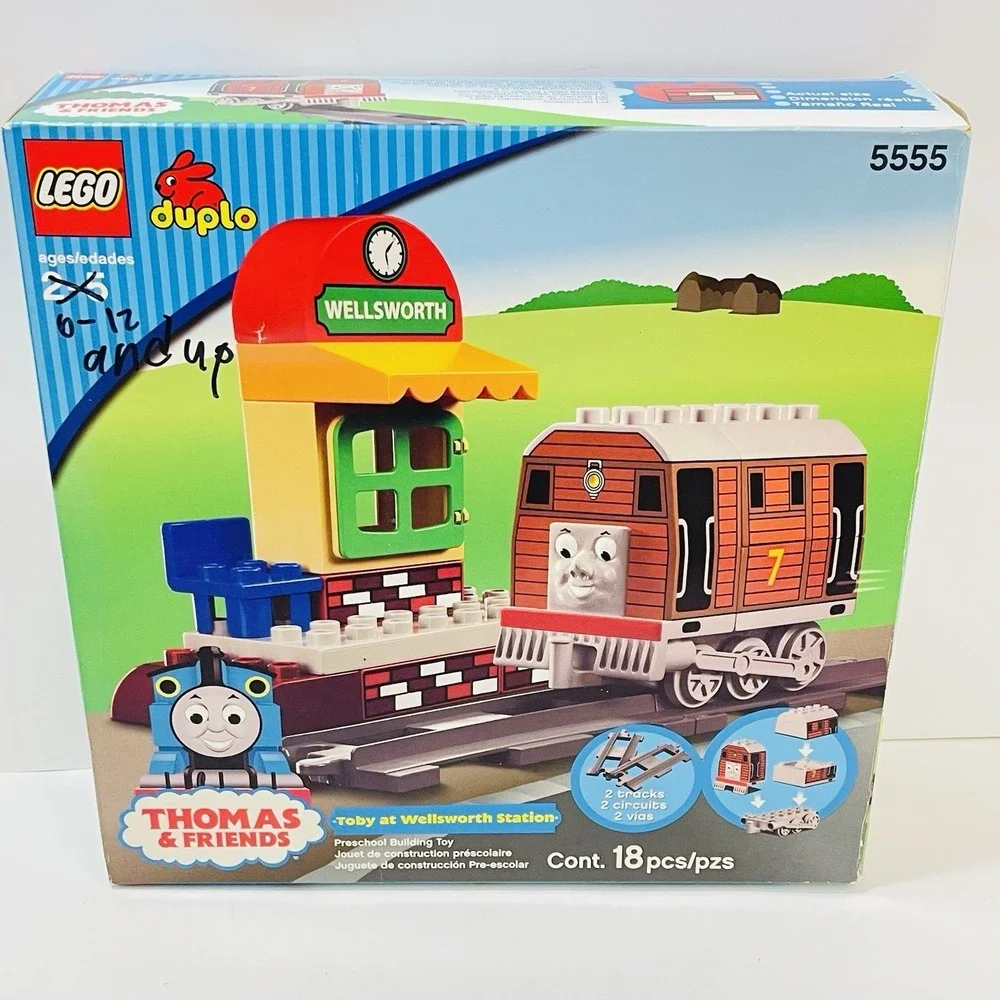 Lego Duplo 5555 Toby @Wellsworth Station Thomas Friends Train Set Track Complete